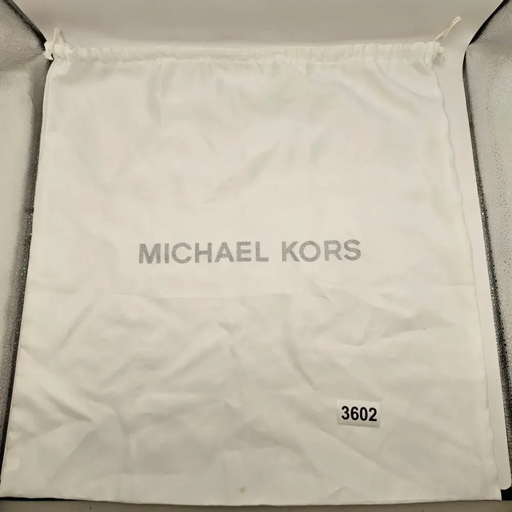 MICHAEL KORS WHITE DRAWSTRING DUST BAG PURSE HANDBAG STORAGE TRAVEL COVER 18X18